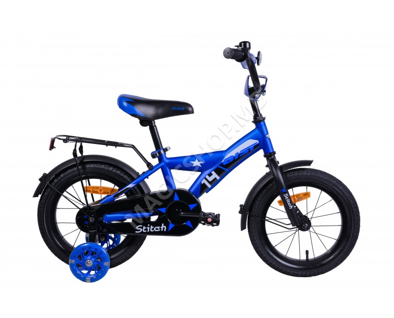 Bicicleta Aist Stitch 14" albastru